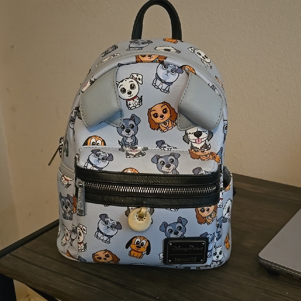 Disney Loungefly Dog Print Mini Backpack